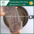 Baina Ring Wire Mesh Scrubber feito de aço inoxidável 316